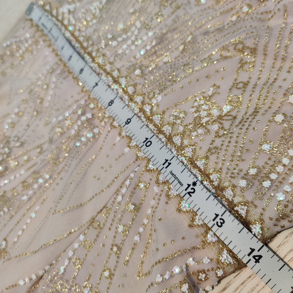 Hello Molly Match Me Dress Size M Pale Pink Wedding Dance Sparkly Fairy Romantic - Picture 15 of 16